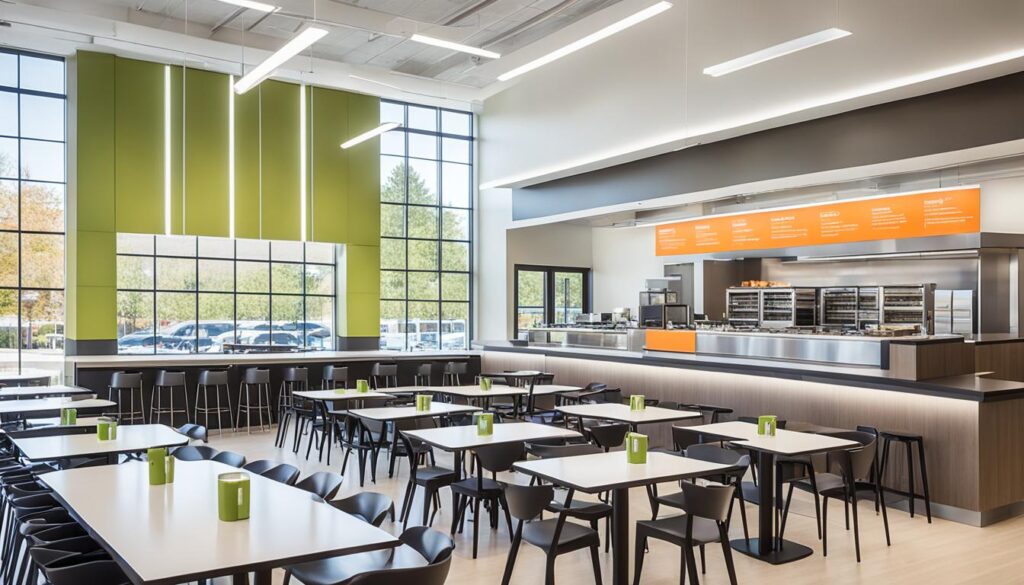 Innovative campus dining hall design